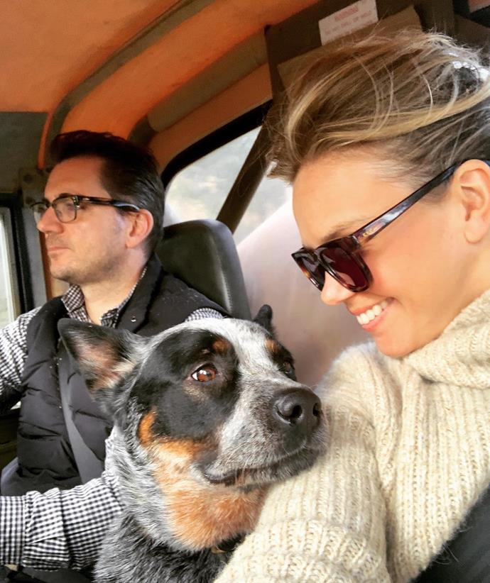 Move over Mate! In 2019 the couple announced they were expecting their first child together, though their dog didn't look too pleased about it.