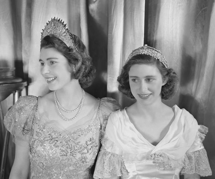 In 1944, when they attended a royal pantomime production of *Old Mother Red Riding Boots* at Windsor Castle, Elizabeth had grown into a young woman.