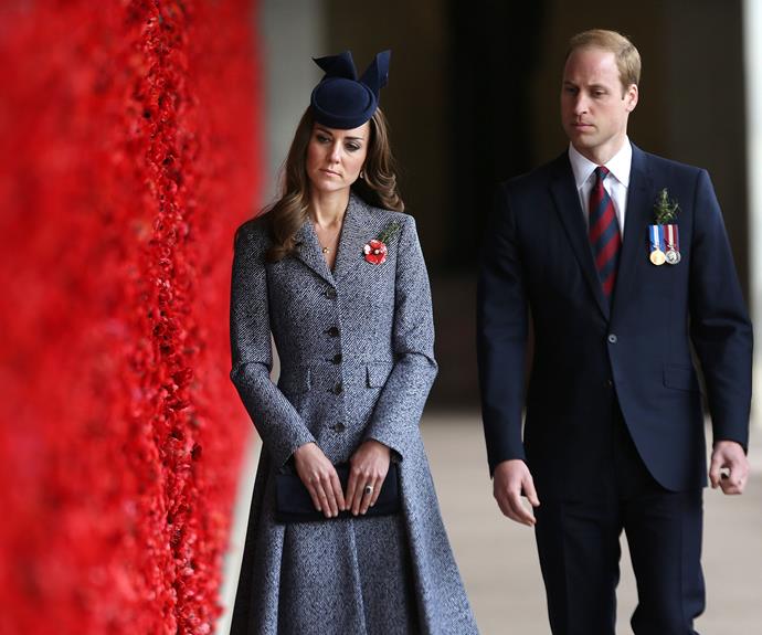 The royals have been honouring Anzac Day for decades.