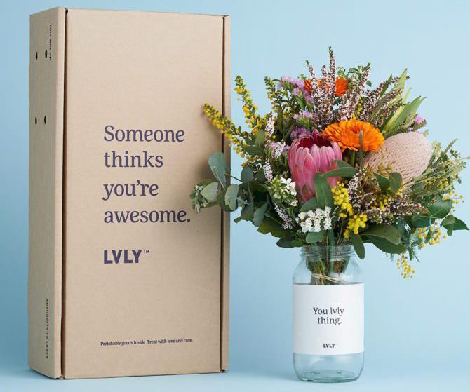 Lvly package your bouquet up in the cutest way.