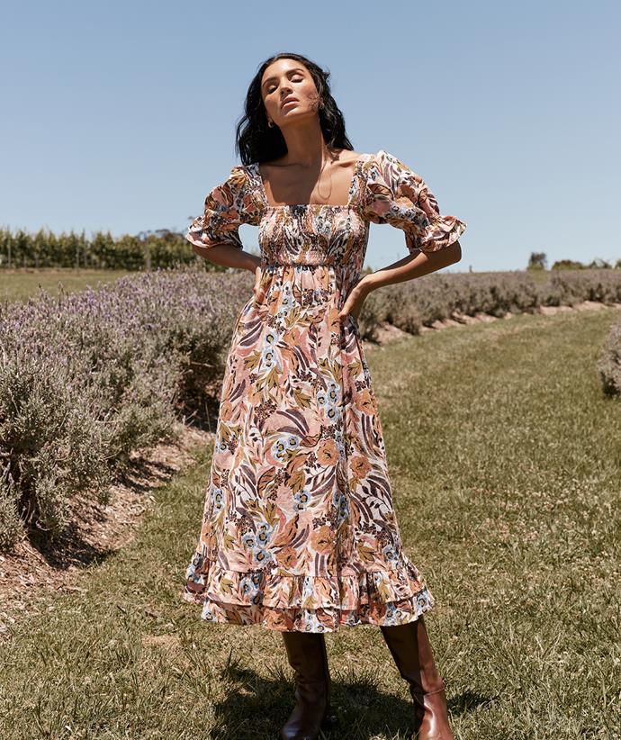 **For the mum who is obsessed with print:** Gia Midi Dress, $119.99, from **[Girl and the Sun.](https://www.davidjones.com/brand/girl-and-the-sun/24838277/Gia-Midi-Dress.html?clID=3056451|target="_blank"|rel="nofollow")**