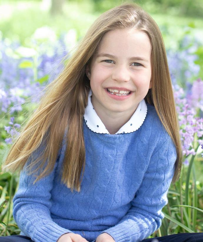 Princess Charlotte posed for new portraits as she marks her seventh birthday.
