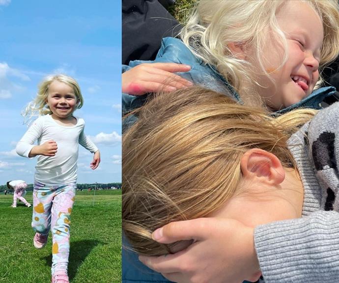The Bickmore clan had a great time exploring Stonehenge, Cheddar, Wells, and Windsor. Look at Addie and Evie giggling together on the grass! It's too cute.