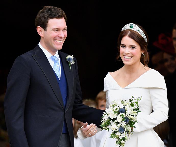 Jack and Eugenie on their wedding day in 2018.