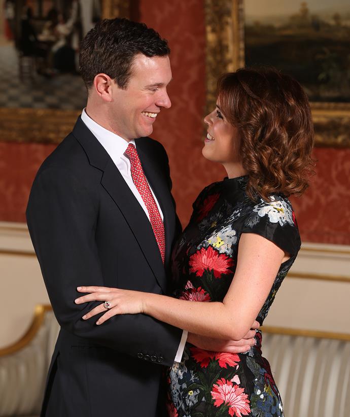 Eugenie said of the proposal: "The lake was so beautiful. The light was just a special light I had never seen. I actually said, 'This is an incredible moment,' and then he popped the question, which was really surprising even though we have been together seven years."