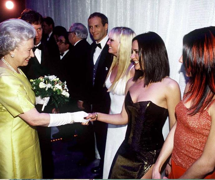 The Queen has shaken hands with many celebrities over the years. And some moments have gone down in history, like when she met with The Spice Girls.