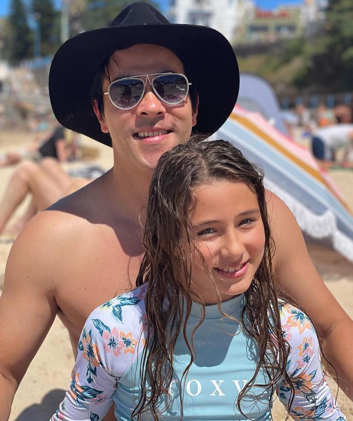 James celebrated his little girl's tenth birthday with this sweet snap and a message which read: "Happy 10th Birthday darling Scout!! ..you'll always be my little girl. I love you 3000!"