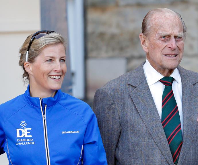 Sophie was close with her father-in-law Prince Philip.