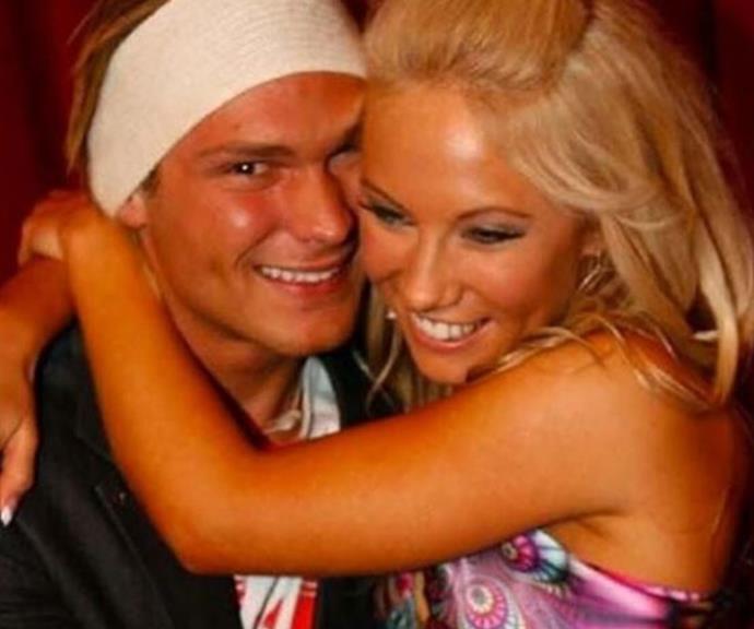 **JAMIE AND KATIE: THEN**
<br><br>
In 2006 headband-wearing Jamie Brooksby and loud and proud virgin Katie Hastings became season six's golden couple. The pair even went as far as staging a mock wedding while in the house before Katie was booted and Jamie went on to win the $426,000 prize money.