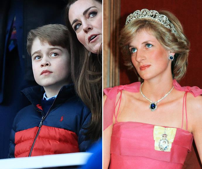 Some people have noticed a similarity between George and late grandmother Princess Diana; he has a similar personality and body language.