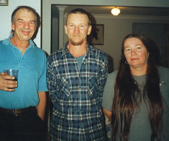 Steve, Tim and Lily, pictured in 1999 when they were all reunited - Tim was 35 at the time.