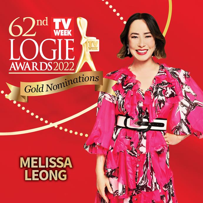 Melissa Leong is nominated for the Gold Logie.