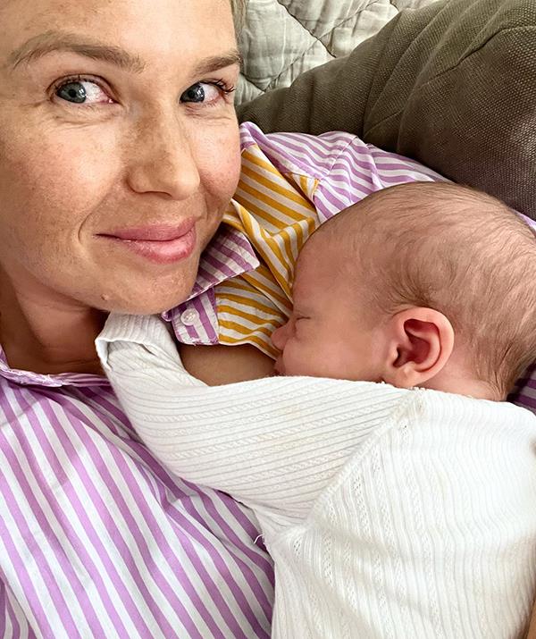 **Edwina Bartholomew**
<br><br>
In March, *Sunrise* presenter [Edwina Bartholomew](https://www.nowtolove.com.au/parenting/celebrity-families/edwina-bartholomew-second-baby-born-70283|target="_blank") welcomed her second child with husband Neil Varcoe, a healthy baby boy they named Thomas.
<br><br>
Their little bundle of joy arrived on Tuesday, March 1, with Edwina and Neil announcing the happy news just two days after.
<br><br>
"Some small news from our family," the new mum captioned a touching photo of her son. "Thomas Donald Elliott Varcoe born on the 1st of March, 2022. At such a difficult time for so many, many people, we hope Tom's little face puts a smile on yours."