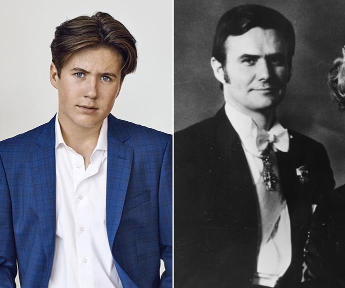 The similarities are undeniable in older photos of Henrik looking regal.