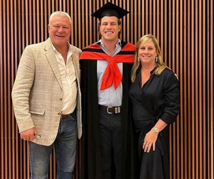 Scott's first son Charlie also graduated.