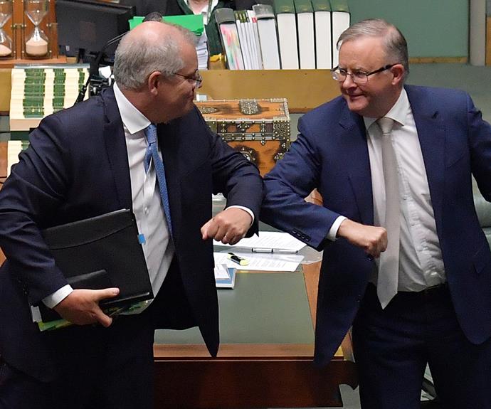 'Scomo' and 'Albo' in 2020.