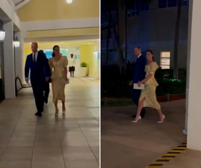 The pair were spotted walking hand-in-hand as they left their hotel.
