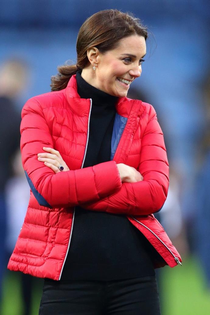 The Duchess of Cambridge isn't afraid of experimenting with colour in winter.