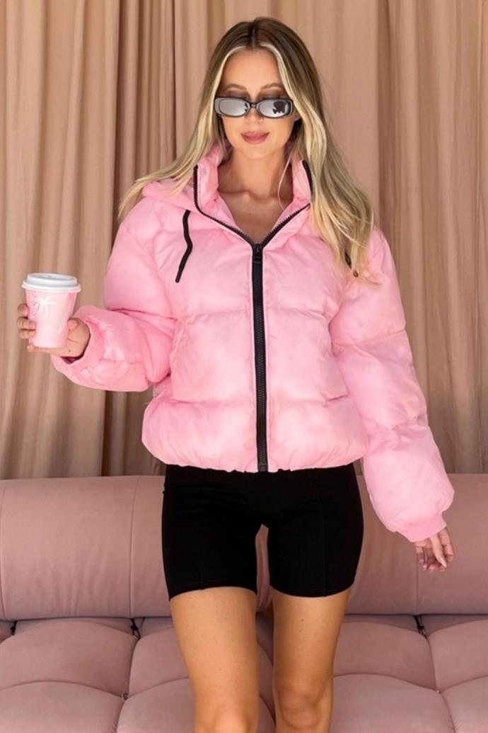 DAZIE Power Play Puffer Jacket, $129.99, [**buy it here from The Iconic.**](https://www.theiconic.com.au/power-play-puffer-jacket-1485621.html|target="_blank"|rel="nofollow")