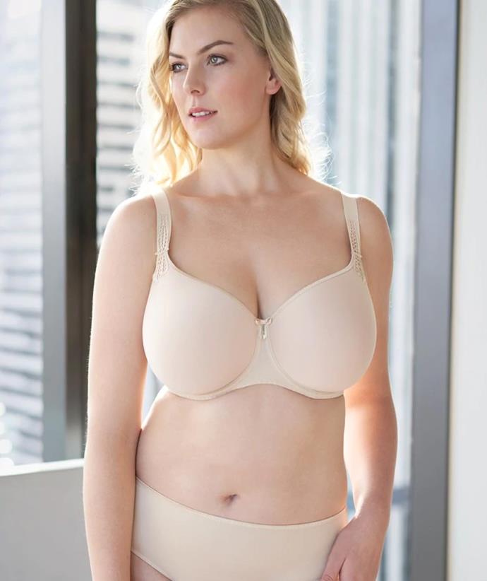 **If you're after something super simple:** Corin Virginia Moulded Bra, $99.95, from [Brava Lingerie.](https://www.bravalingerie.com.au/products/corin-virginia-moulded-bra-skin?variant=40786536235170|target="_blank"|rel="nofollow")