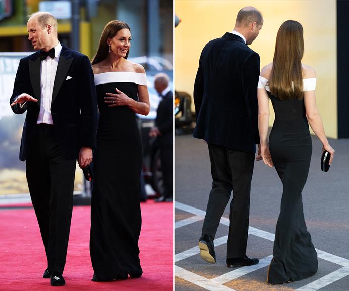 The gown perfectly accentuated the duchess' tall, slender frame.