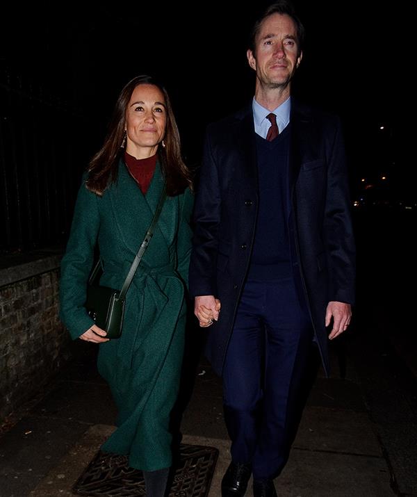 In December 2019, Pippa and James couldn't wipe the smiles off their faces as they left St. Luke's Church in London.