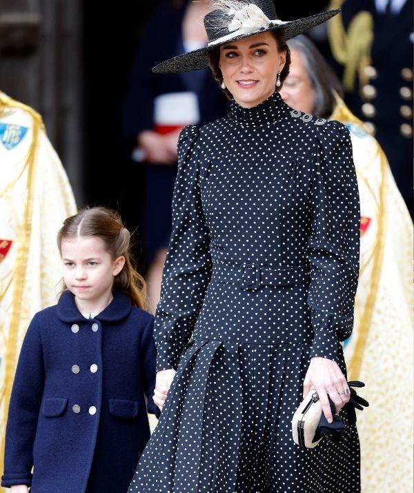 The Duchess of Cambridge wore a similar pattern earlier this year.