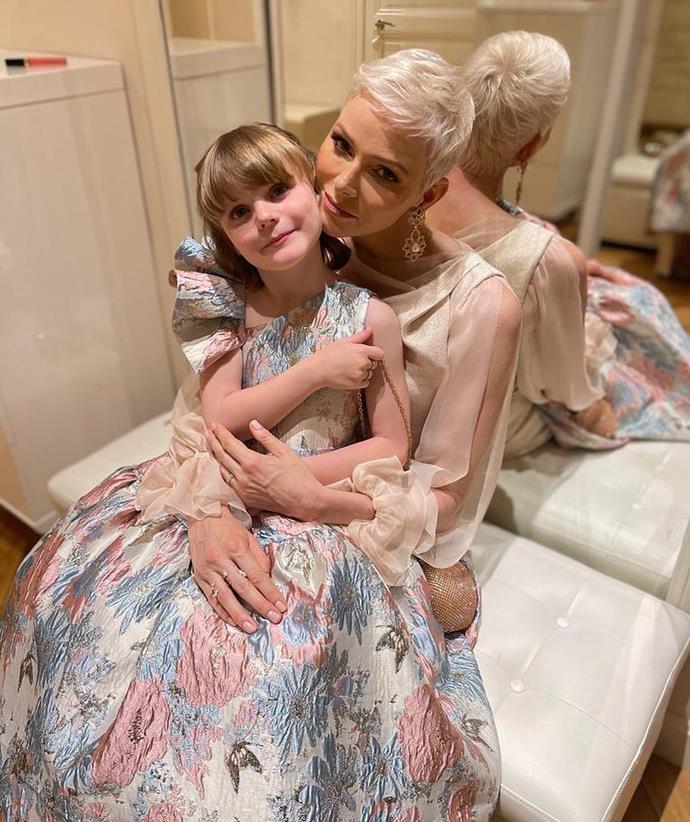 Charlene, Princess of Monaco helped her daughter Gabriella prepare for Monte-Carlo Fashion Week.