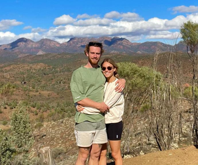 In mid-May, Sam and Jordie enjoyed a romantic couple's getaway to South Australia's Flinders Ranges.