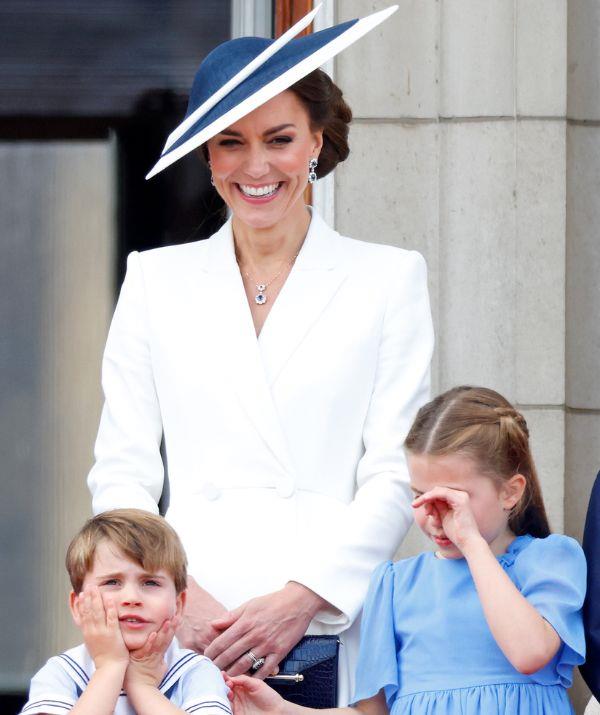 In 2022, Catherine, Duchess of Cambridge was a vision in her crisp white coat dress by Alexander McQueen. She had previously worn the outfit in 2021.