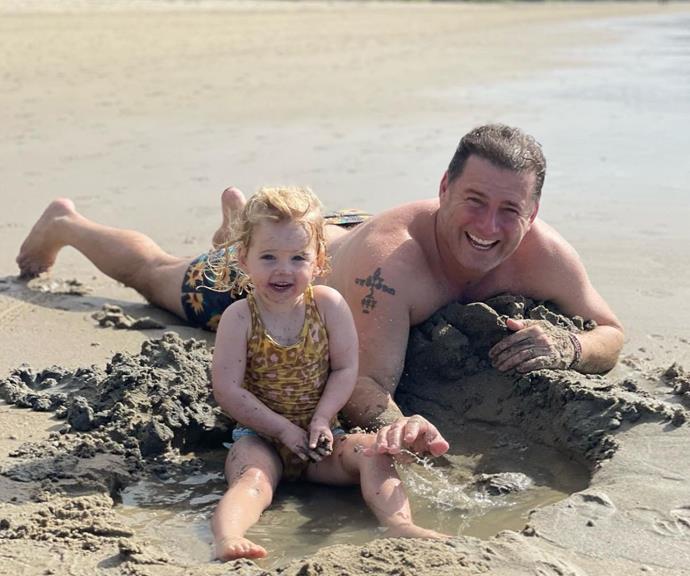 While the rest of Australia froze through a cold snap, the Stefanovics jumped ship to find some sun, and Harper couldn't be happier.
<br><br>
Jas took this snap of her two favourite people at the beach and wrote, "Escaped the cold 🥶 with these two ☀️🌴."
