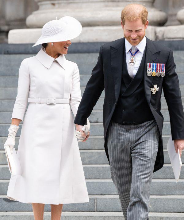 Prince Harry and Meghan at the Queen's Jubilee.