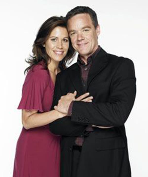 Jane shared this photo of herself and costar Stefan Dennis.