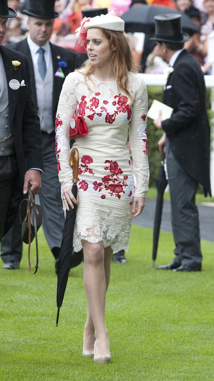 She looked like the beacon of a 2010s fashion darling at The Royal Ascot in 2012.