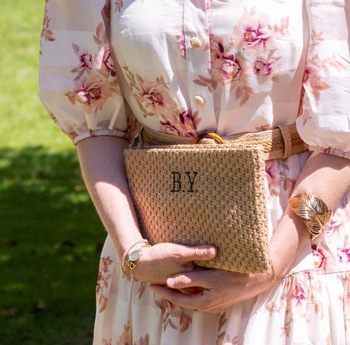 We loved her monogrammed clutch bag too. The accessory had her initials B Y for Beatrice of York embroidered on.