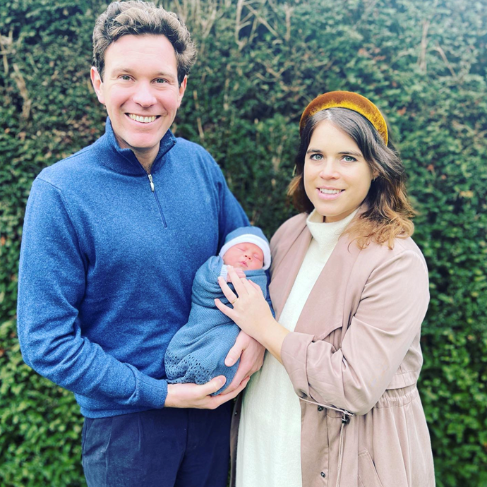 The proud new mum shared the first family photos to her Instagram account 10 days after posting about his arrival.