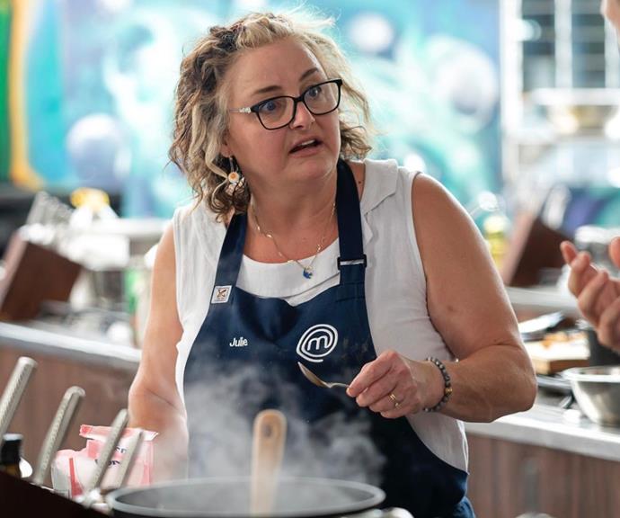 Julie thrilled fans by signing up for *MasterChef* again. 