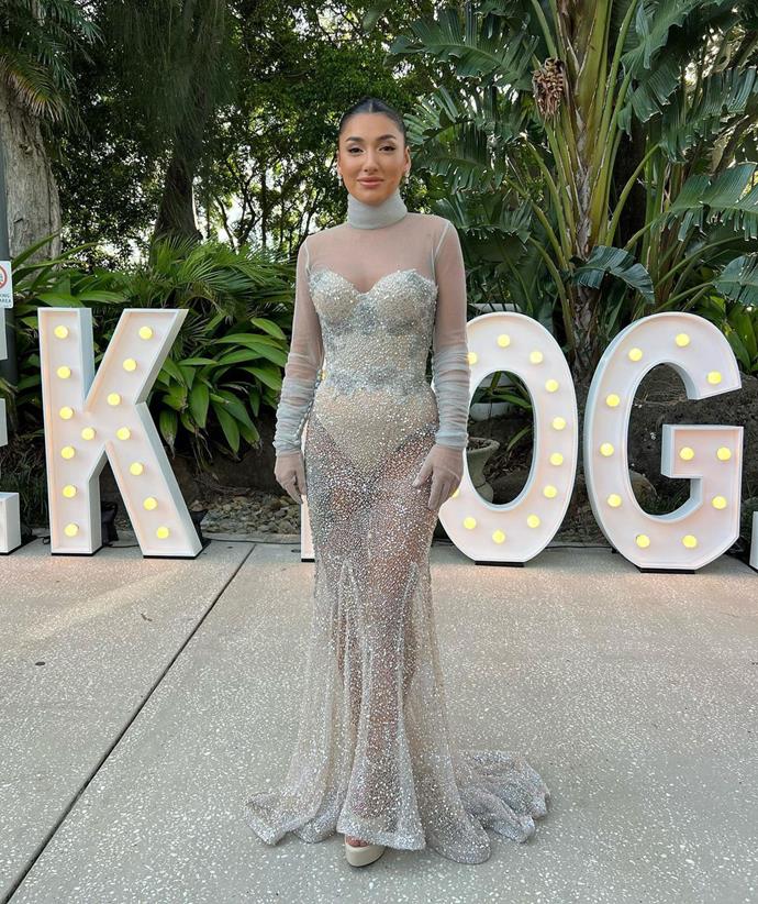 *MAFS* favourite Ella Ding looked she was fresh off a Paris Fashion Week runway in this Oglia Loro Couture gown.