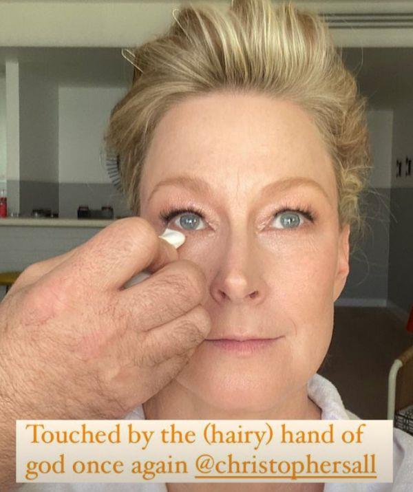 Leigh Sales documented her getting ready process in detail for her Instagram story, taking her followers with her as she got her makeup done.