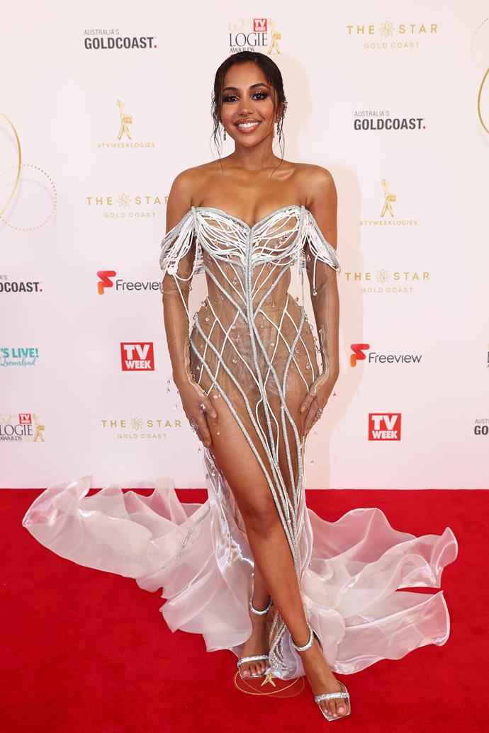 *I'm A Celebrity... Get Me Out Of Here!* star Maria Thattil channelled her inner Kim Kardashian in this stunning dress that was very similar to the reality star's 2019 Met Gala gown.
