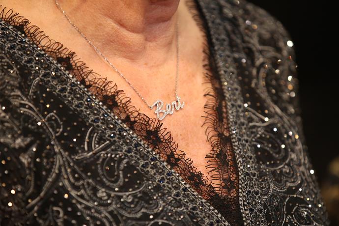 Patti's necklace was a sweet tribute to her late husband.