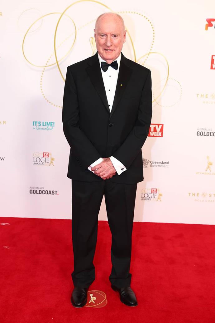 Gold Logie nominee Ray Meagher looked worlds away from his character Alf.