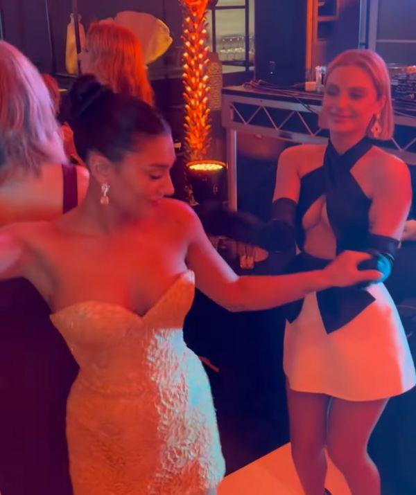 *Married At First Sight* stars Ella May Ding and Domenica Calarco enjoyed a boogie on the dance floor, as seen via the former's Instagram stories.