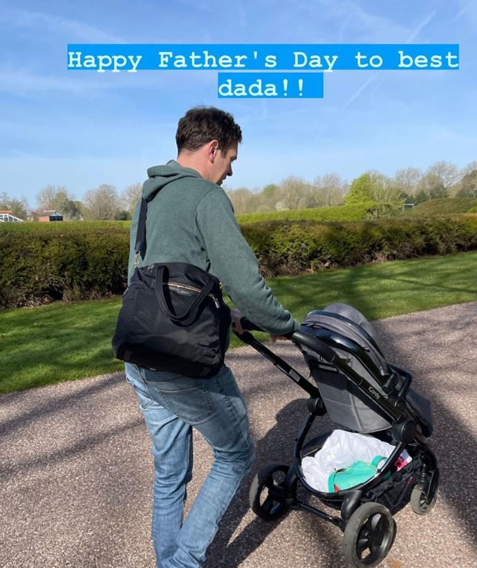 Eugenie shared a sweet tribute dedicated to Jack for Father's Day in the United Kingdom with a slew of pictures featuring little August. 
<br><br>
"Happy Father's Day to best dada!!!" she wrote alongside a snap of him pushing their son's pram.