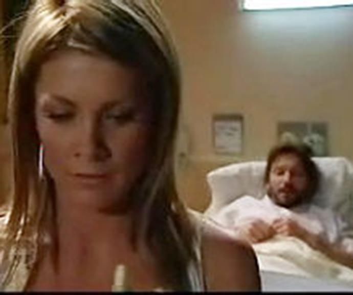 Izzy's life took another dramatic turn when Darcy Tyler (Mark Raffety) discovered that her pregnancy dates didn't add up and he threatened to tell Karl. 
<br><br>
Izzy tried to pay him off, but he refused to take any money. During their confrontation, Darcy fell down a flight of stairs and ended up in a coma. When he awoke, he played mind games with Izzy.
