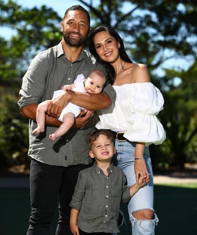 The former Rabbitohs star and wife Zoe are proud parents to Fox, four, and Ever, one.