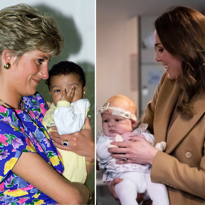 Their love for little ones isn't limited to their own! Throughout her life, Diana was passionate about children's wellbeing just as Catherine is today.