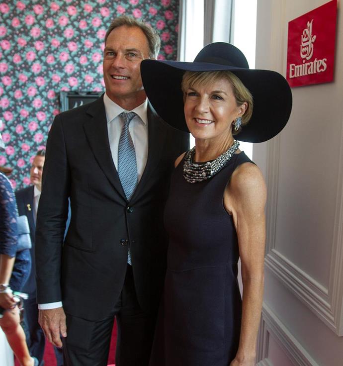 Julie and David went public at the 2014 Melbourne Cup.