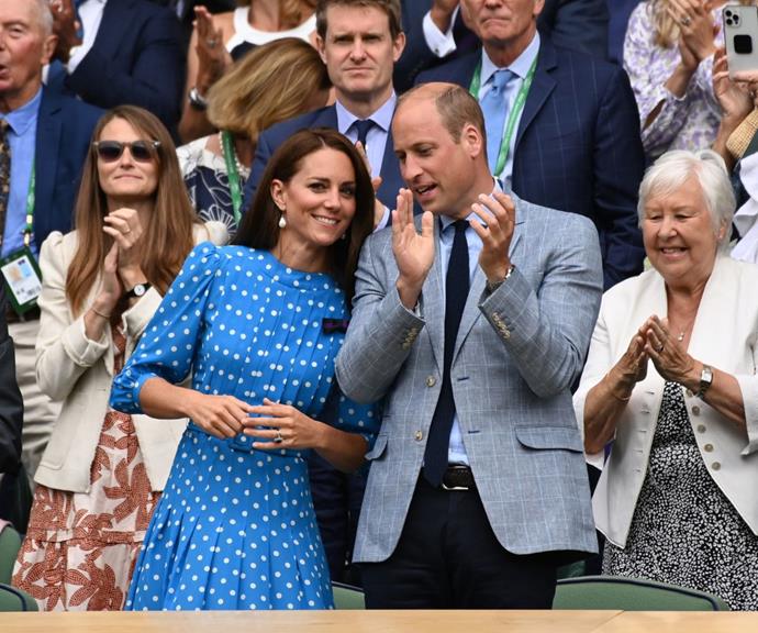 Prince William and Catherine, Duchess of Cambridge attended day nine of Wimbledon.