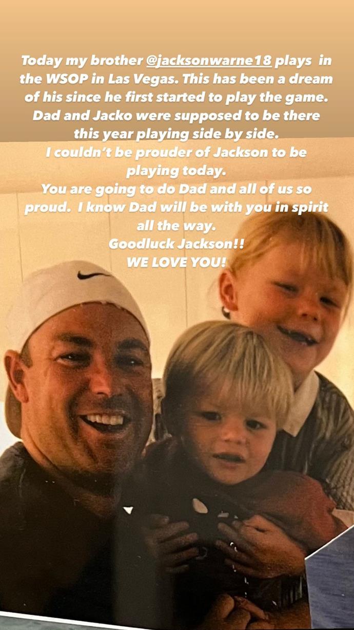 The family is currently in the US supporting Jackson.